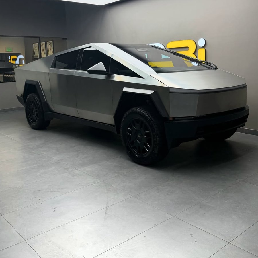 Tesla Cybertruck in the DBI showroom